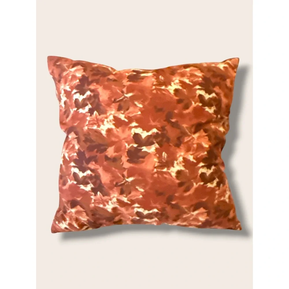 Oversized Floral Square Throw Pillow Rust - Threshold Studio McGee, Target Fall